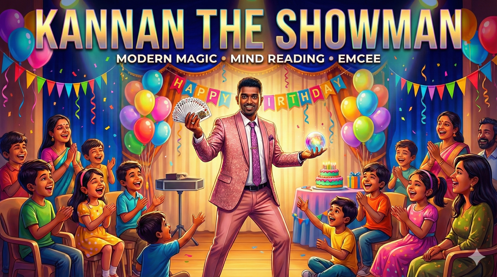 Best Magician for Birthday Party Kannan The Showman