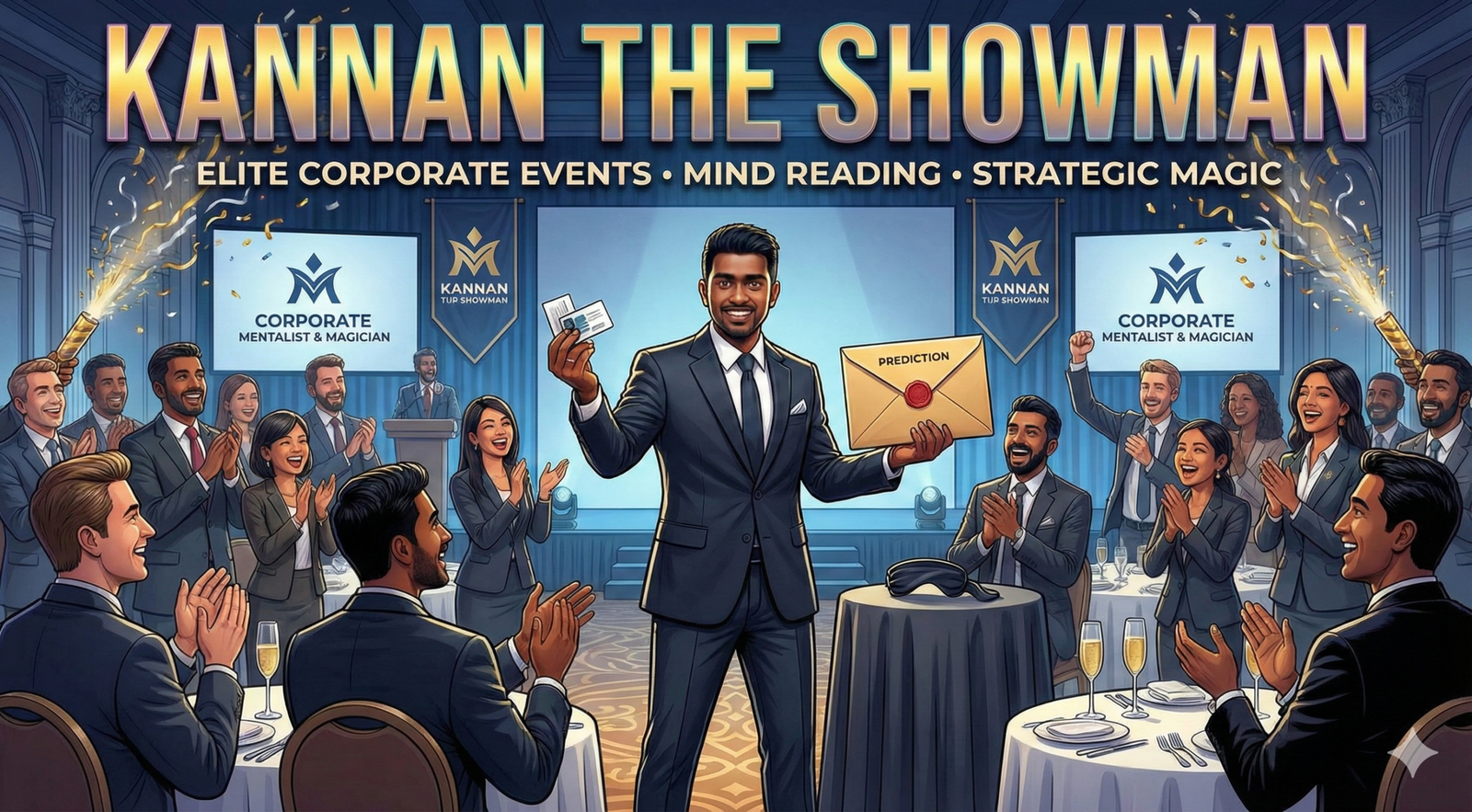 Corporate Magician & Mentalist Kannan The Showman in Chennai